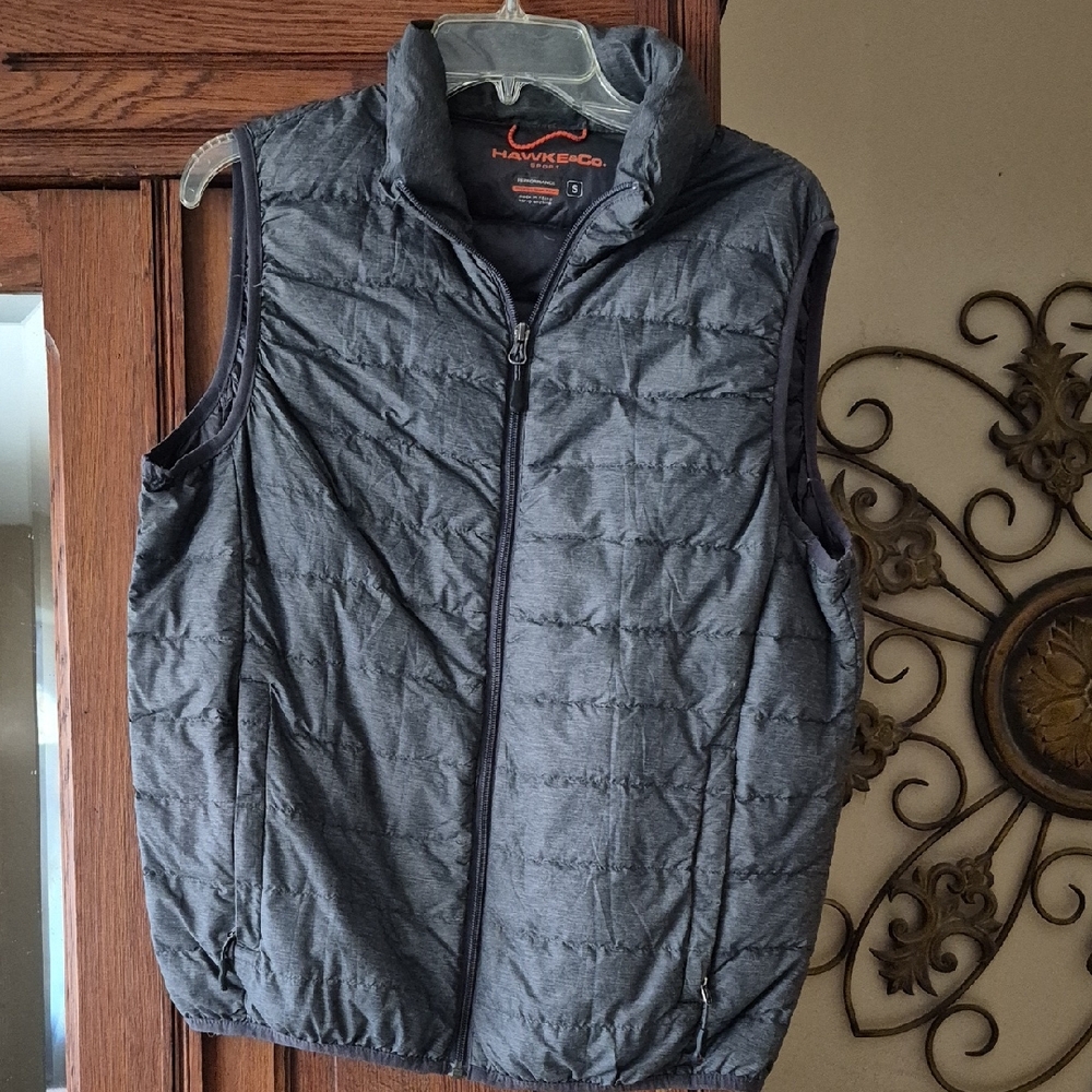 Hawke & Co Men's Charcoal Quilted Vest